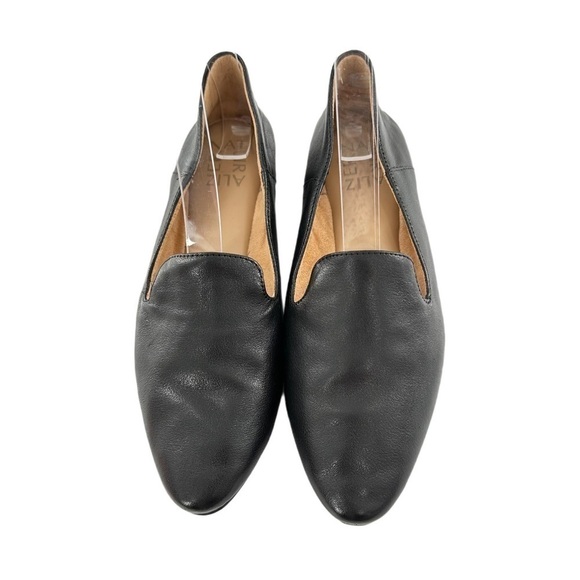 Naturalizer womens Lorna flats size 6.5 36.5 black leather pointy toe loafers - Picture 3 of 13